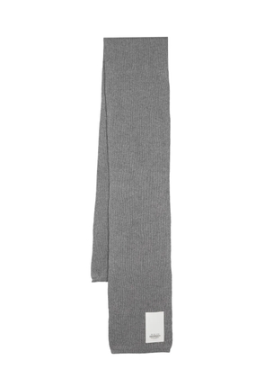 Ruslan Baginskiy logo-patch scarf - Grey