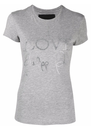 Philipp Plein logo-print short-sleeved T-shirt - Grey
