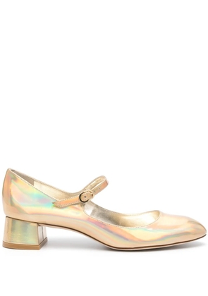 Stuart Weitzman Vivienne Mary Jane 35mm pumps - Gold