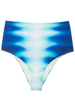 Lenny Niemeyer abstract-print bikini bottoms - Blue