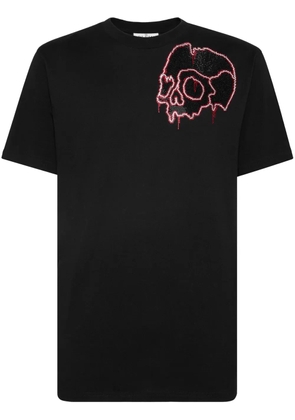 Philipp Plein rhinestone-skull cotton T-shirt - Black