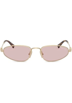 Miu Miu Eyewear oval-frame sunglasses - Gold