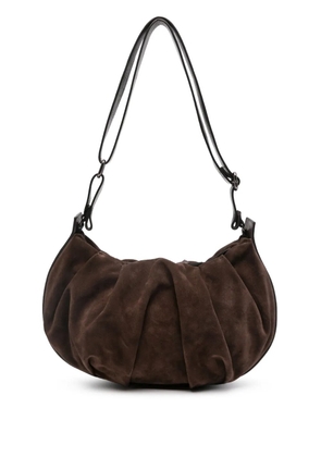 Reptile's House pleated shoulder bag - Brown
