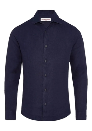 Orlebar Brown Giles long-sleeve linen shirt - Blue