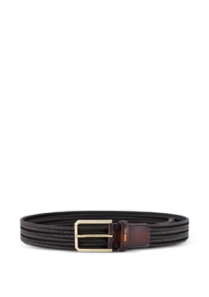 Santoni woven belt - Brown