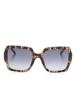 Marc Jacobs Eyewear J Marc-logo oversize-frame sunglasses - Brown