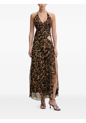 Bardot Cyrel leopard-print maxi dress - Brown