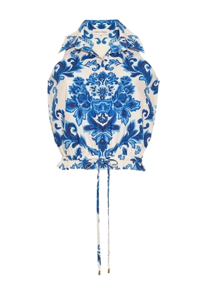 Cara Cara damask-print buttoned top - Neutrals