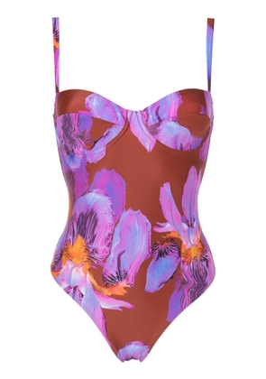 Lenny Niemeyer floral-print swimsuit - Purple