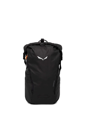 Salewa logo roll-top backpack - Black