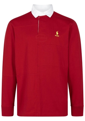 Palace x Ralph Lauren pieced rugby shirt - Red