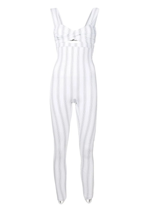 Amir Slama twist-detail sleeveless jumpsuit - White