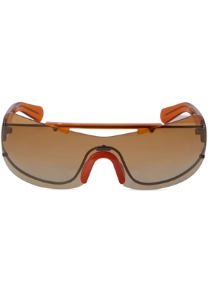 Off-White Eyewear Big Wharf biker-style sunglasses - Orange