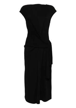Goen.J knot-detail sleeveless cotton-jersey midi dress - Black