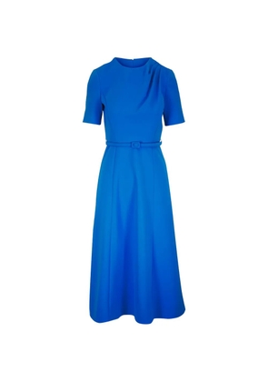 Carolina Herrera belted draped dress - Blue