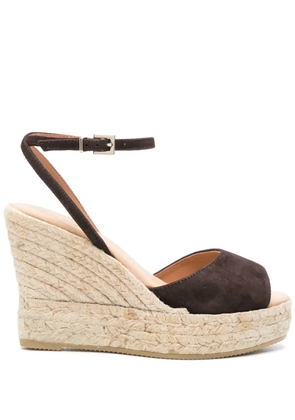 Manebi 110mm suede espadrilles - Brown