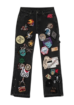 GODSPEED patchwork five-pocket jeans - Black