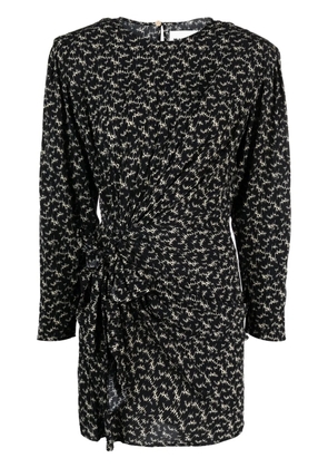 MARANT ÉTOILE Dulce abstract-print dress - Black