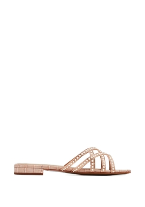 NICOLI Marcil pearl embellished sandals - Neutrals