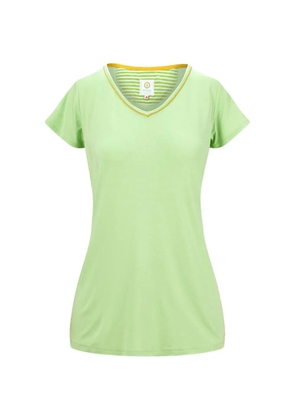PIP STUDIO V-neck striped T-shirt - Green