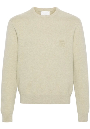 Nanushka logo-embroidered merino jumper - Neutrals
