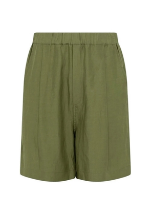 Laneus elasticated-waist bermuda shorts - Green