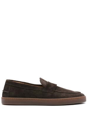 Henderson Baracco almond suede loafers - Brown