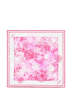 Lancel printed silk square scarf - White