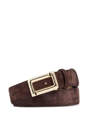 Lancel Angele suede leather belt - Brown