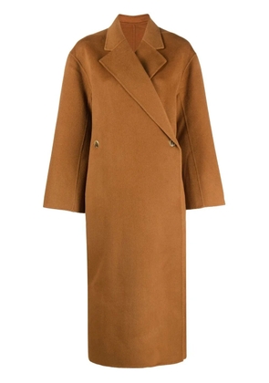 By Malene Birger notched-lapel button-fastening coat - Brown