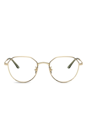Giorgio Armani geometric-framed glasses - Gold