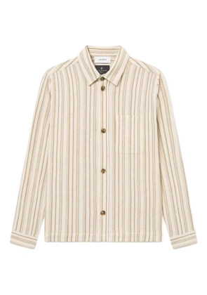 Les Deux stripe long-sleeve shirt jacket - Neutrals
