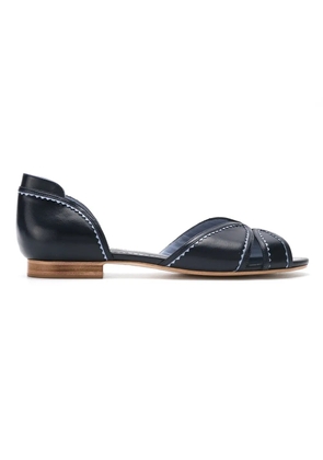 Sarah Chofakian Iberica leather flat sandals - Blue