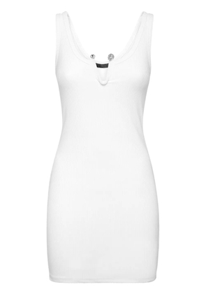 Philipp Plein pierced mini dress - White