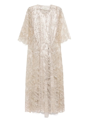 SHATHA ESSA all-over embellished dress - Pink