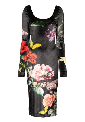 alice + olivia Delora midi dress - Black