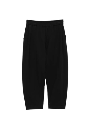 CROQUIS tapered drawstring trousers - Black