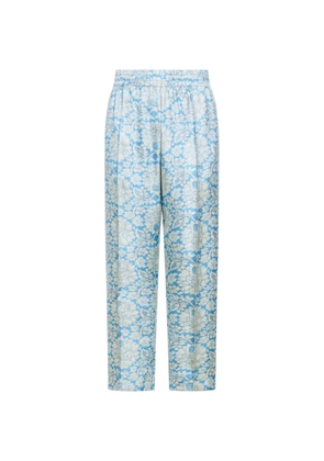 Pierre-Louis Mascia floral jacquard trousers - Blue