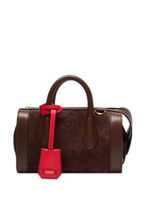 Lancel suede panelled tote bag - Brown