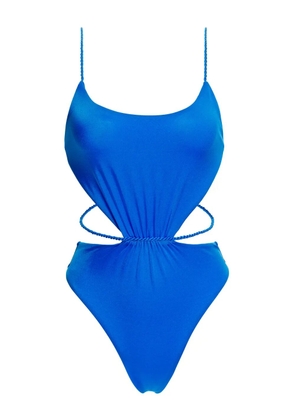 Agua Bendita cut-out open back swimsuit - Blue