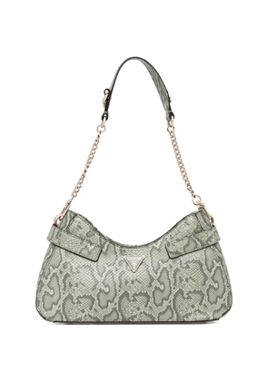 GUESS USA Serenova snake-print shoulder bag - Green