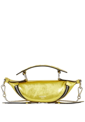 Lancel Origami leather mini crossbody bag - Yellow