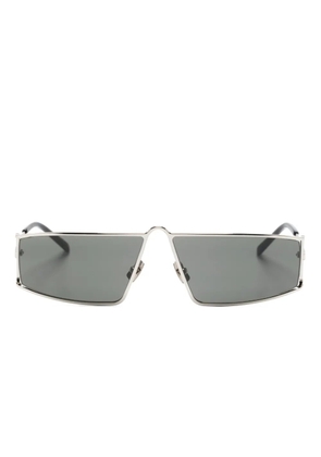 Saint Laurent Eyewear SL 606 rectangle-frame sunglasses - Silver
