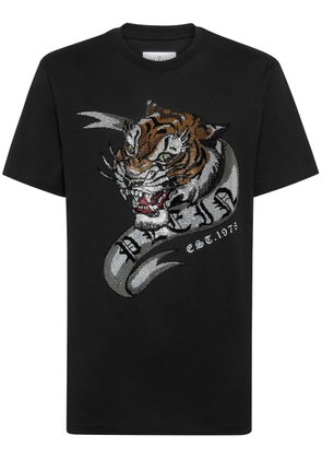 Philipp Plein Tattoo-print cotton T-shirt - Black
