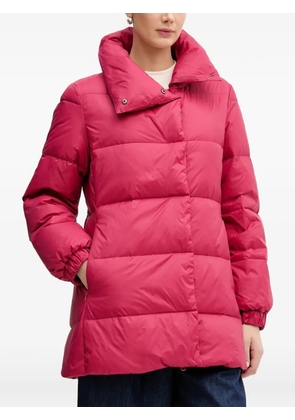 Benetton quilted funnel-neck jacket - Pink