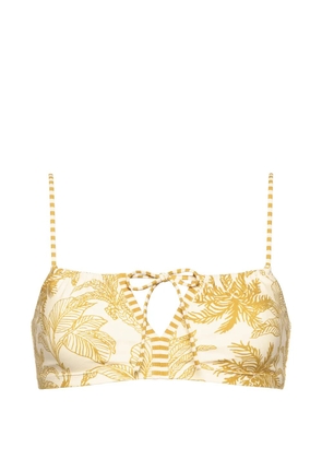 ERES Rêve floral-print bikini top - Yellow