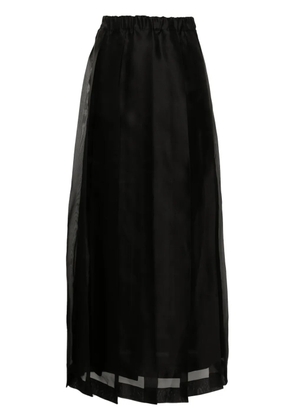 Fabiana Filippi pleat organza skirt - Black