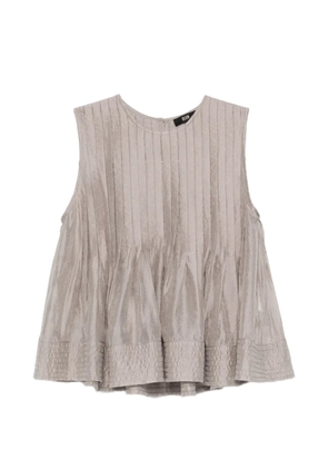 Eleh pleated top - Grey