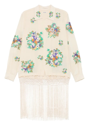 BODE Flower Language shirt - Neutrals