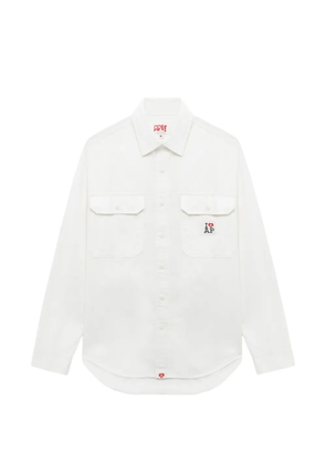 A BATHING APE® heart pocket shirt - White